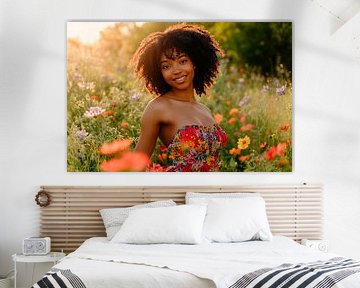 La magie des fleurs au soleil sur Poster Art Shop