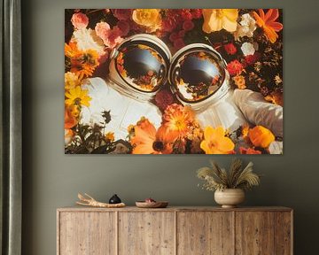 Flowers in space by Poster Art Shop