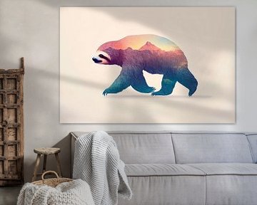 Traumhafte Tierlandschaft von Poster Art Shop