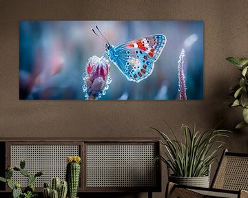 Colourful butterfly in the morning mist by Poster Art Shop