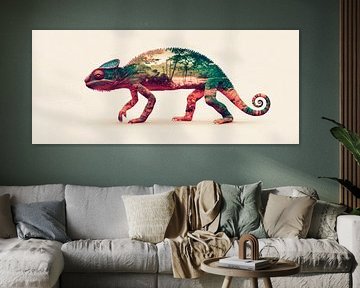 Chameleon in the forest by Poster Art Shop