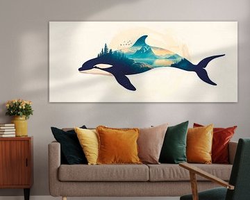 Delfinlandschaft von Poster Art Shop