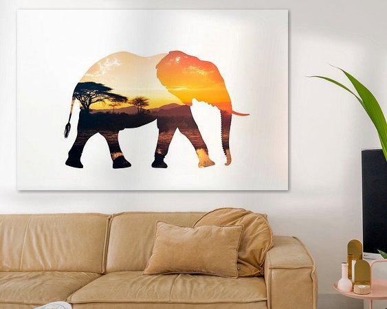 Example of the artwork in a room