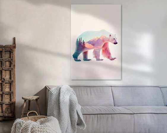 Example of the artwork in a room