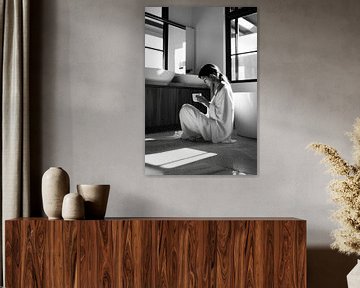 Ontspanning in de badkamer van Poster Art Shop