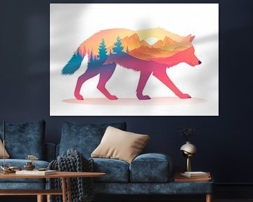Fantasy of a Wolves by Poster Art Shop