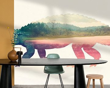 Fantasie eines Urzeittieres von Poster Art Shop