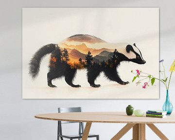 Fantastic animal landscape by Poster Art Shop