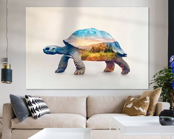 Example of the artwork in a room