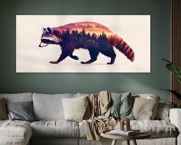 Fantasierijke wasbeer