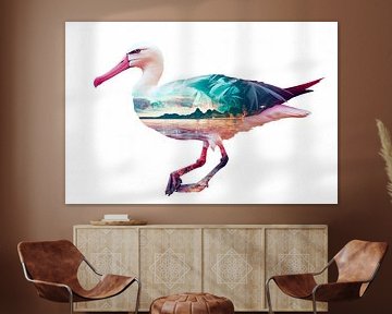 Fantasierijke zeevogel van Poster Art Shop