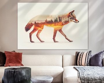 Vos in het landschap