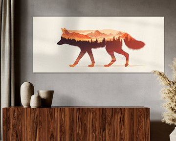 Dierenlandschap illusie