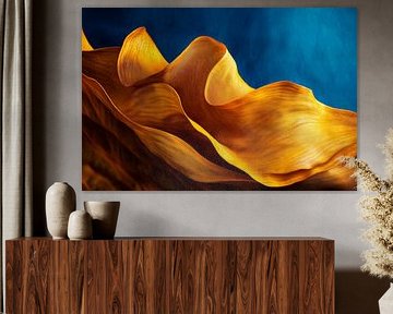 Golden waveform by Poster Art Shop