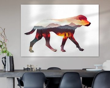 Dog and nature by Poster Art Shop