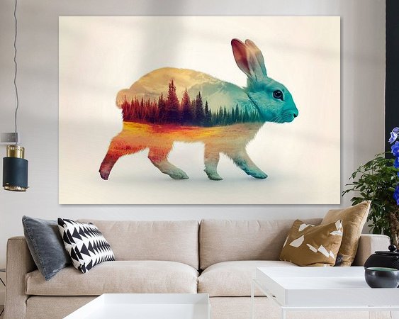 Example of the artwork in a room