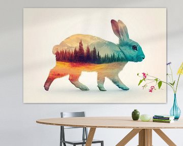 Voyage à la campagne avec des animaux sur Poster Art Shop