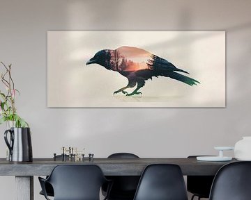 Kraaien in het landschap