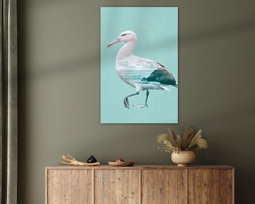 Fantasie van kustvogels van Poster Art Shop