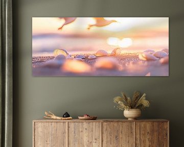 Magie aan de kust bij zonsondergang van Poster Art Shop