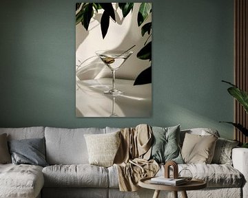 Un martini à l'ombre sur Poster Art Shop
