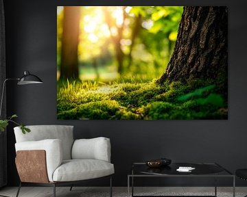 Le matin dans la forêt sur Poster Art Shop