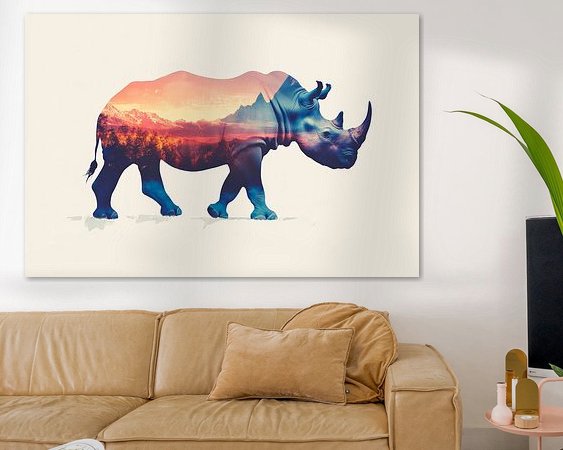 Example of the artwork in a room