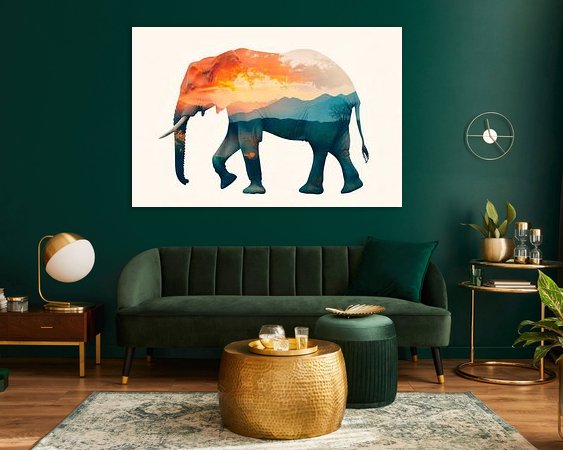 Example of the artwork in a room