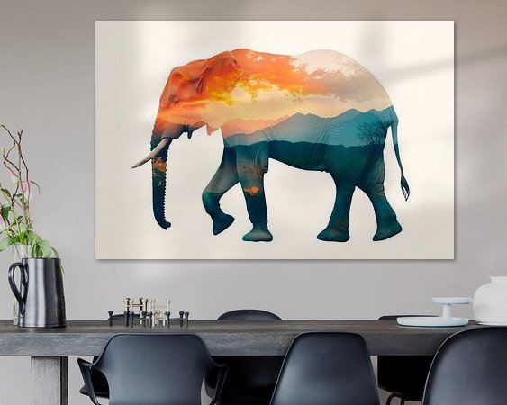 Example of the artwork in a room