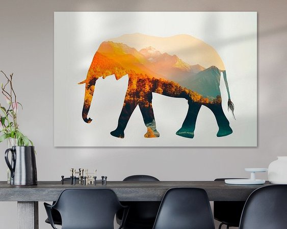 Example of the artwork in a room