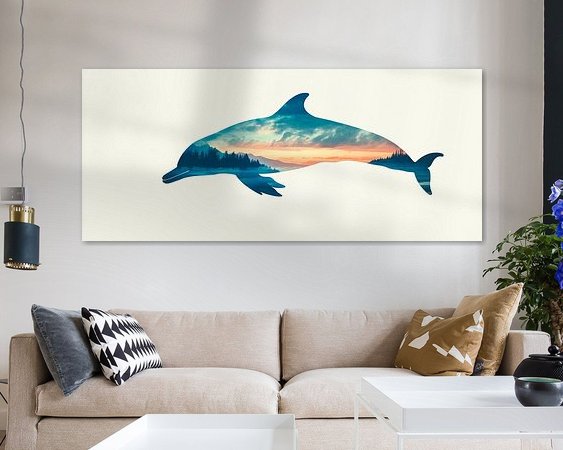 Example of the artwork in a room