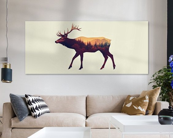 Example of the artwork in a room