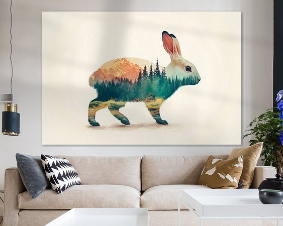 Example of the artwork in a room