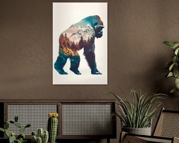 Nature in the gorilla by Poster Art Shop