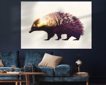 Nature in the hedgehog by Poster Art Shop
