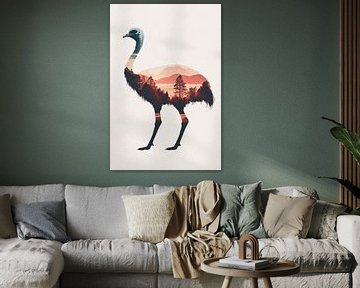 Natuur in een vogel van Poster Art Shop