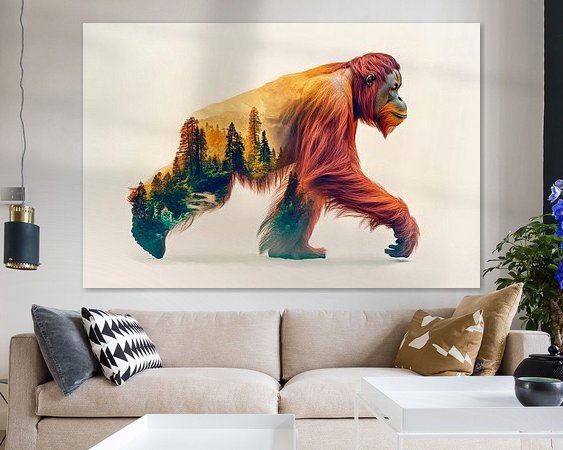 Example of the artwork in a room