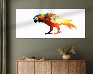 Parrot in the sunlight by Poster Art Shop