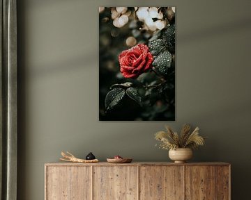 Raindrops on a rose by Poster Art Shop