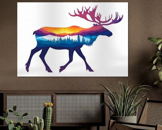 Example of the artwork in a room