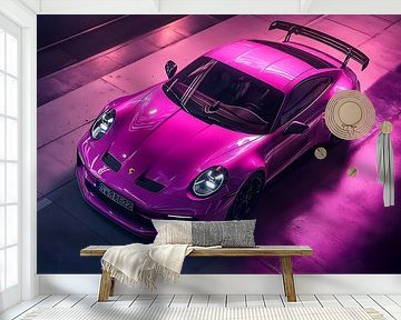 Pink Porsche 911 GT3 by PixelPrestige