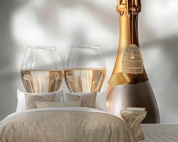 Mousserende wijn en plezier van Poster Art Shop