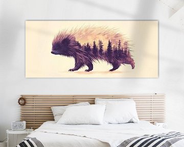 Doorn in het bos van Poster Art Shop