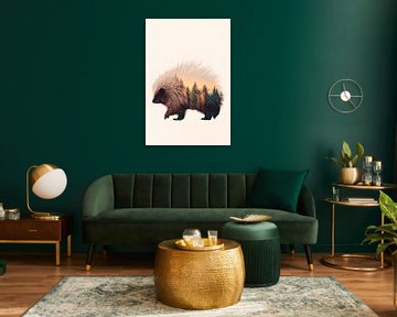 Ruggengraat en bosdroom van Poster Art Shop