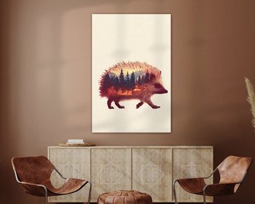 Silent nature in the hedgehog by Poster Art Shop