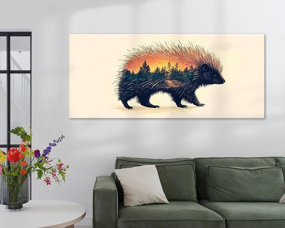 Example of the artwork in a room