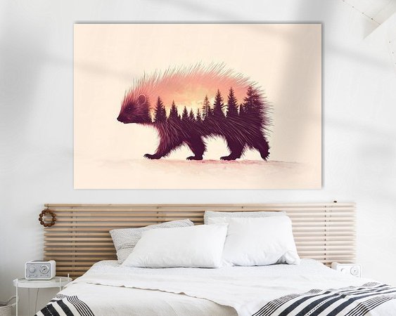 Example of the artwork in a room