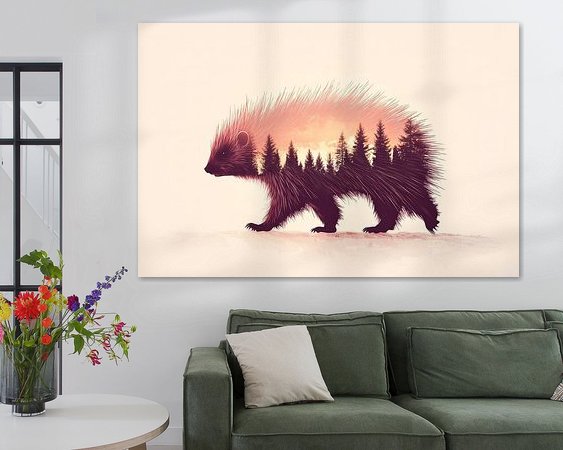 Example of the artwork in a room