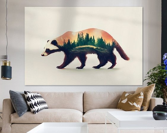 Example of the artwork in a room