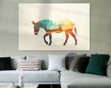 Dreamlike landscape in the animal by Poster Art Shop